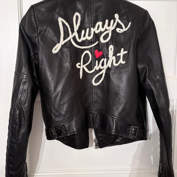 Alice + Olivia Jackets & Blazers - Alice + Olivia Black Leather Jacket “Always Right”